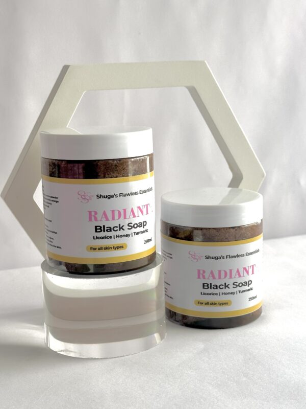 Radiant black soap